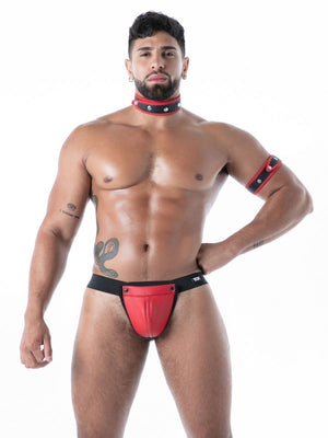 Neopren Herren Tanga mit Druckknöpfen – TOF Paris