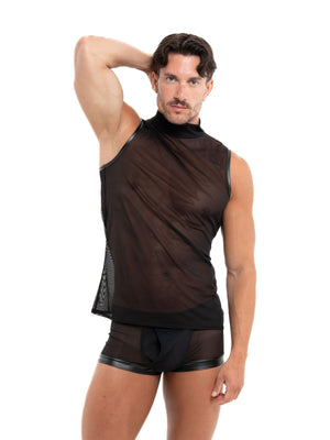 Netz Tanktop Hercule Herren von Patrice Catanzaro – Vorderansicht
