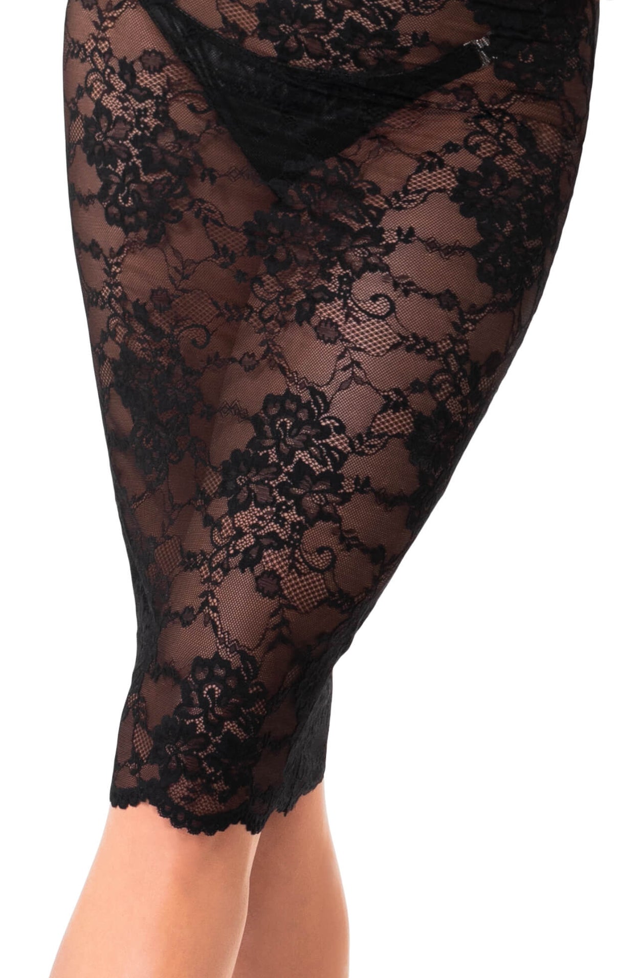 Nocturne Midikleid aus Spitze - Noir Handmade - Hinreissend
