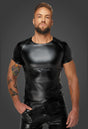 Noir Handmade Herren Wetlook Shirt - Verführung mit Stil - Hinreissend