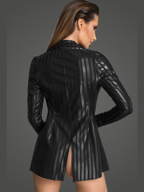 Noir Handmade Powerwetlook Jacke - Hinreissend