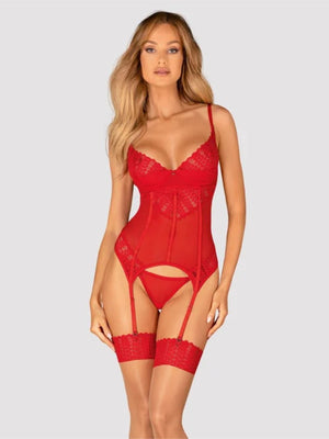 Straps-Corsage und String Set