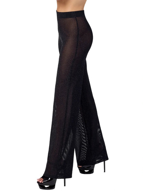 Onyx Sheer Palazzo Pants - Noir Handmade - Hinreissend