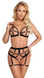 Ouvert - Set mit BH und Taillen - Slip - Hinreissend