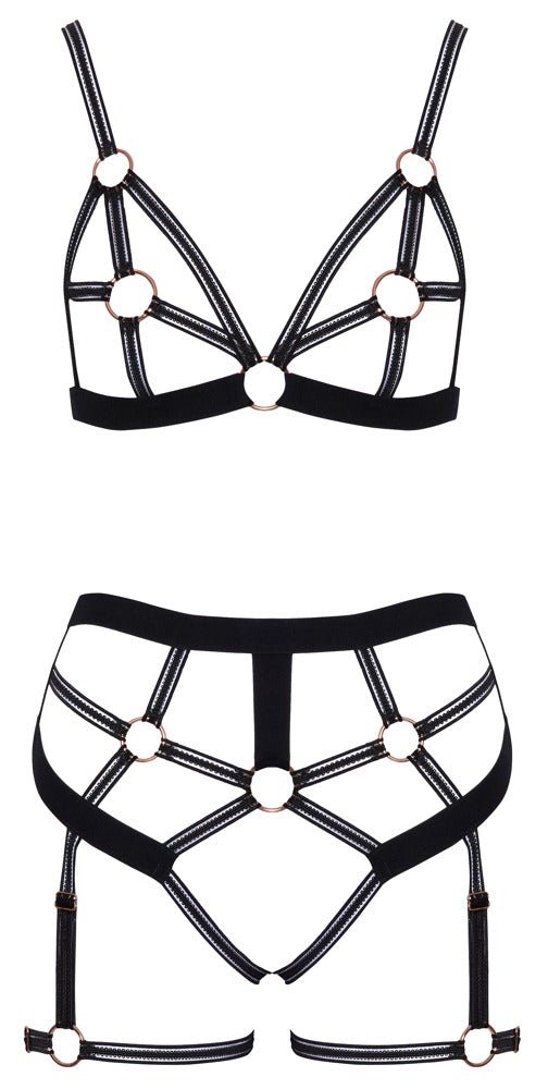 Ouvert - Set mit BH und Taillen - Slip - Hinreissend