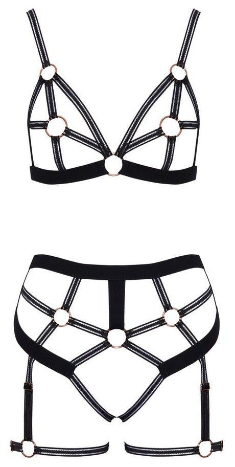 Ouvert - Set mit BH und Taillen - Slip - Hinreissend