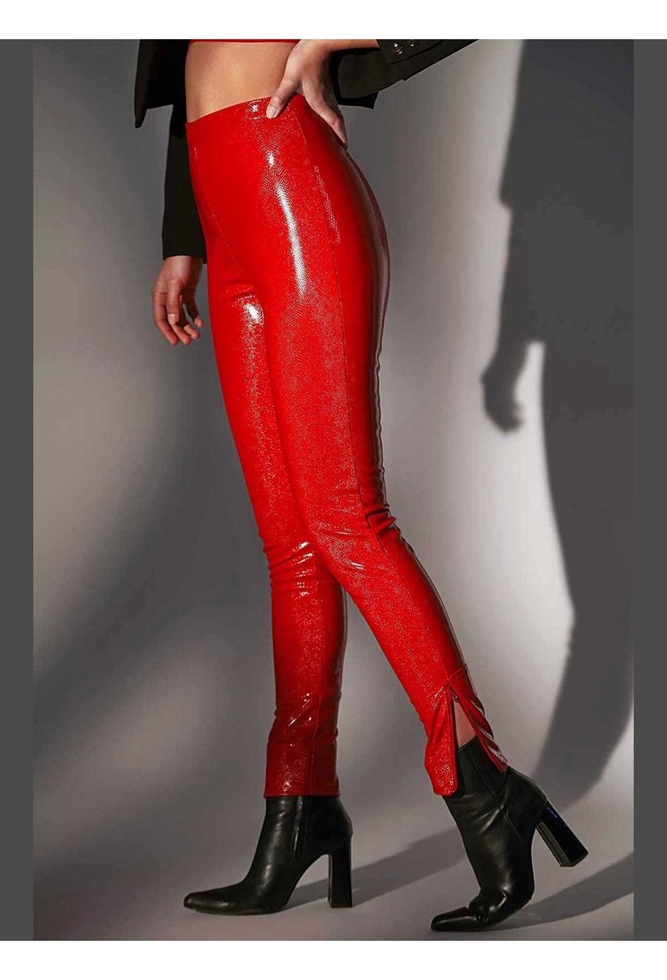PATRICE CATANZARO Jill Lack Leggings Rot - Hinreissend