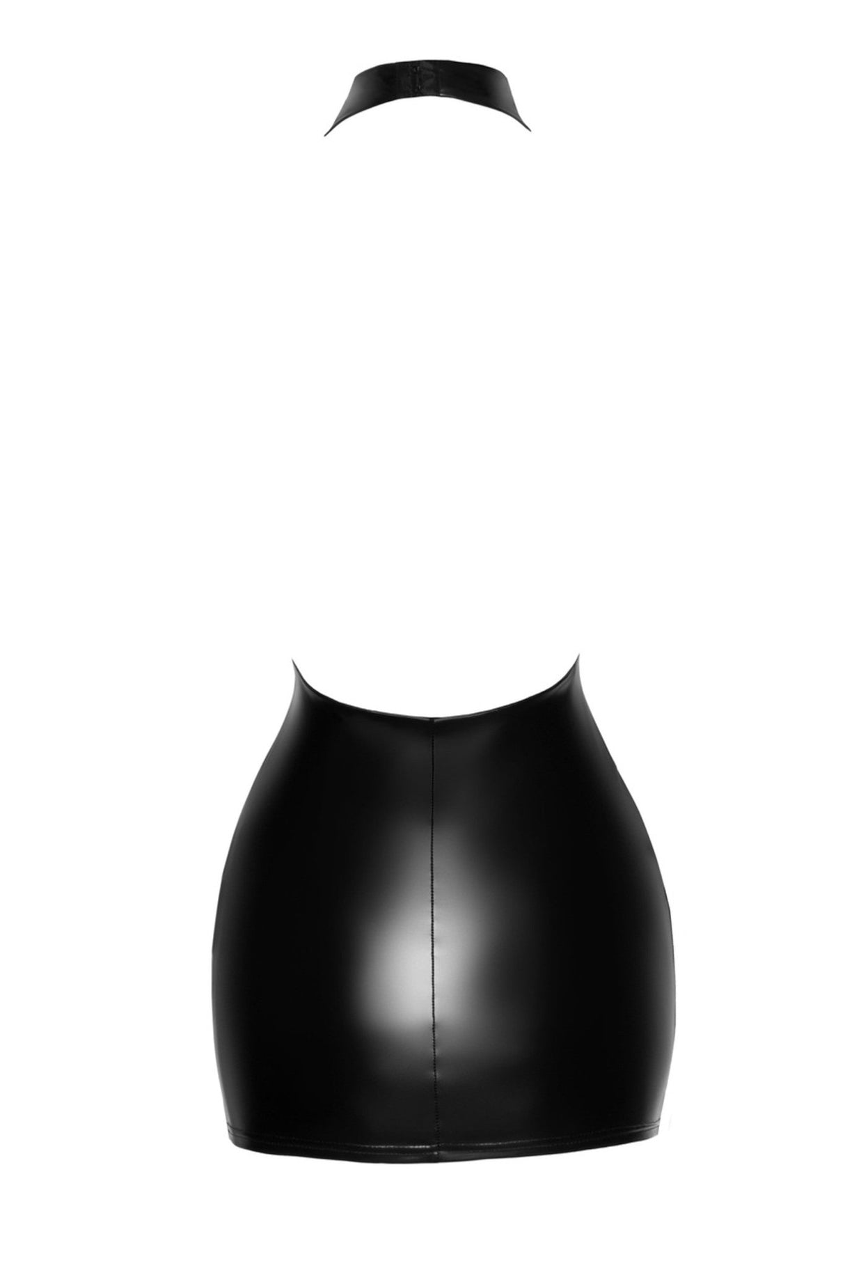 Power Wetlook Neckholder Minikleid F255 | Noir Handmade - Hinreissend