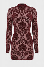 Tüll Minikleid Damen Bordeaux rückenfrei – Noir Handmade, Drehansicht (Video)