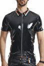 PVC Herren Polo Shirt "Remigio" schwarz - Hinreissend