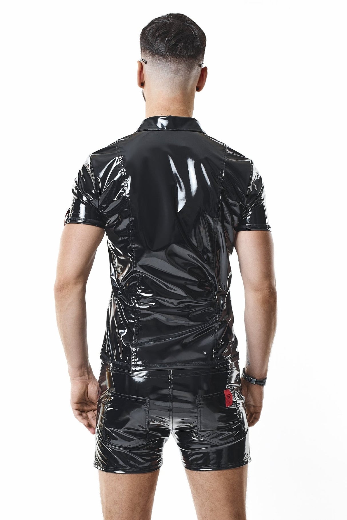 PVC Herren Polo Shirt "Rocco" schwarz - Hinreissend