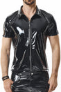 PVC Herren Polo Shirt "Rocco" schwarz - Hinreissend