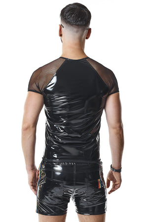 PVC Herren T-Shirt "Sandro" schwarz - Hinreissend