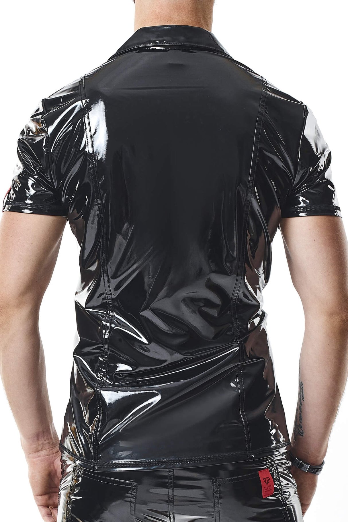 PVC Polo Shirt "Rodolfo" schwarz - Hinreissend