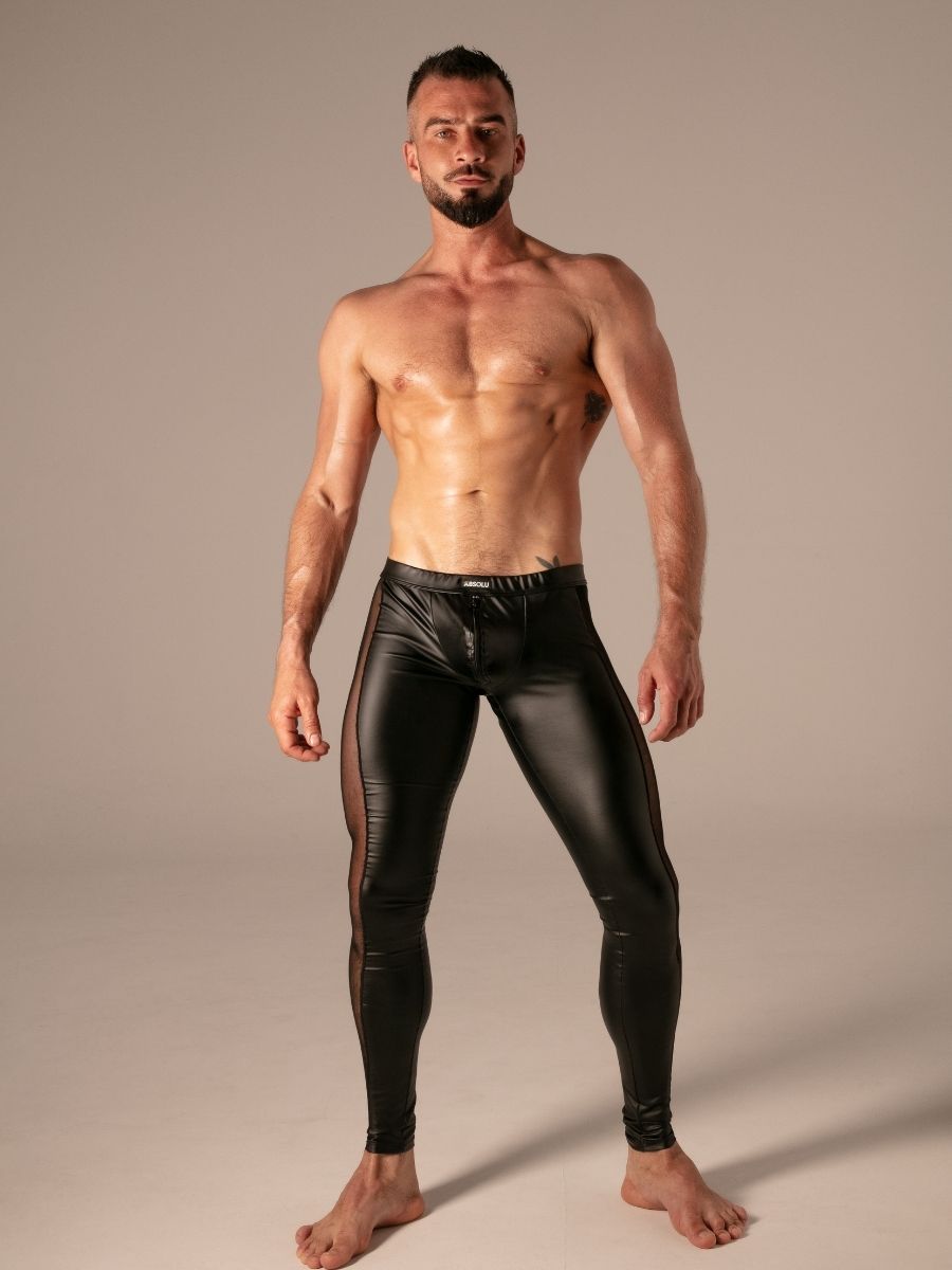 Rebel Zip Legging Schwarz – Absolu Male