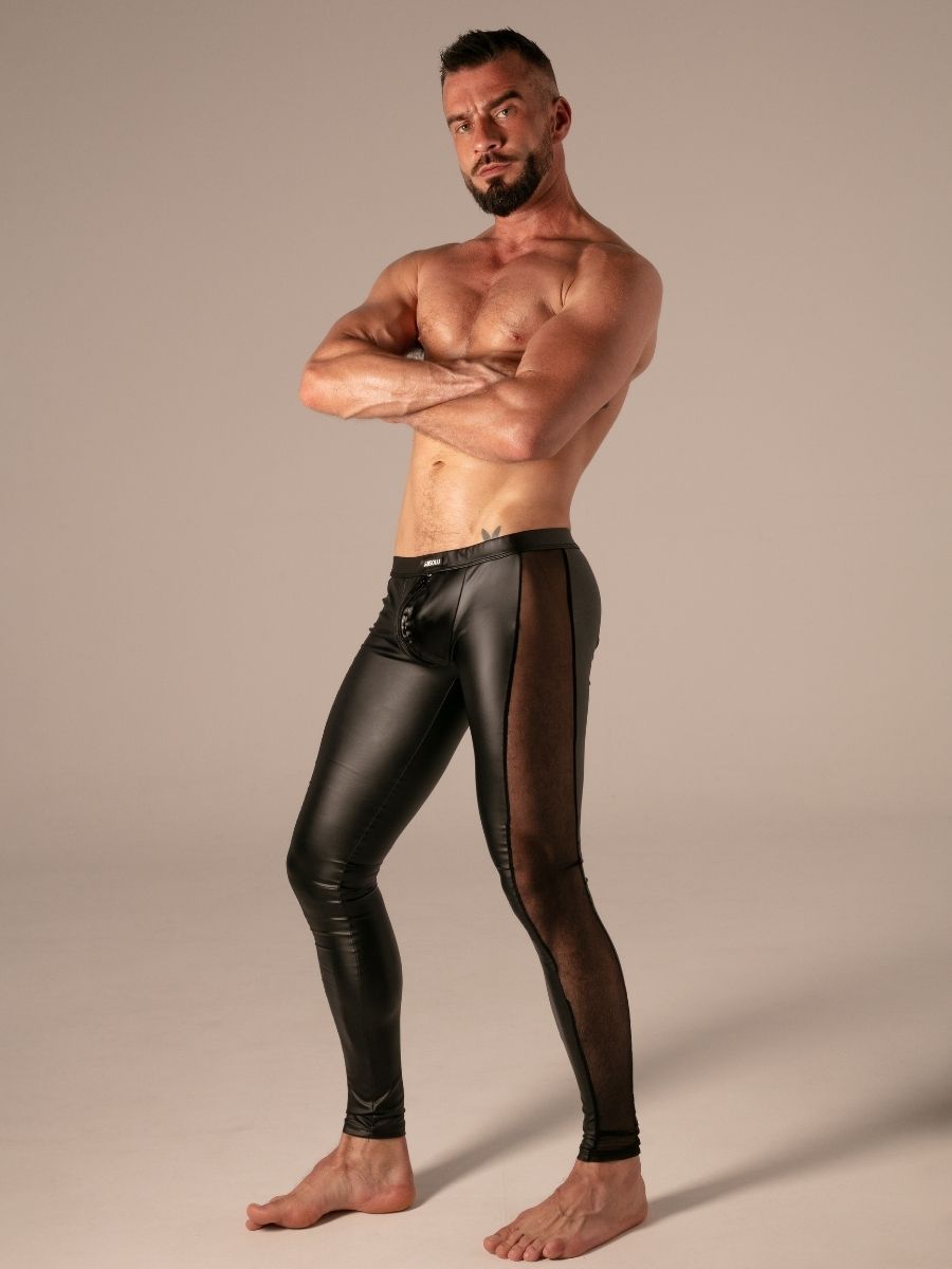 Rebel Zip Legging Schwarz – Absolu Male