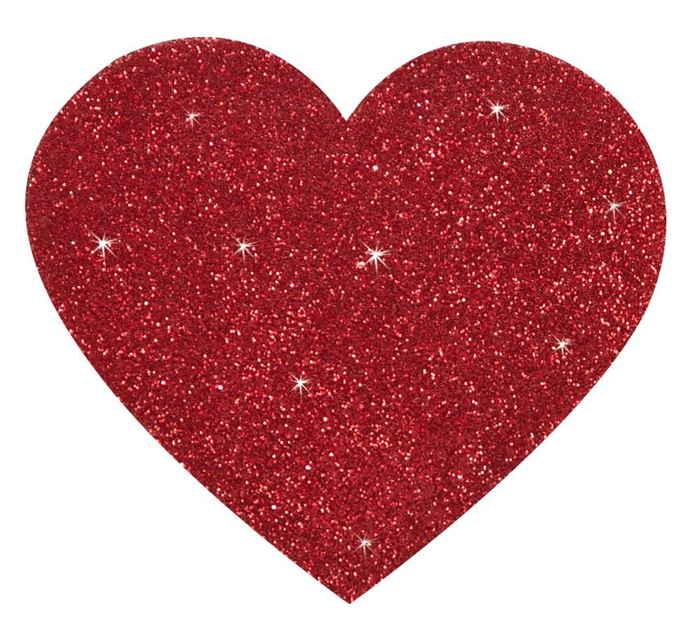 Rote Nippelsticker in Herzform - Hinreissend