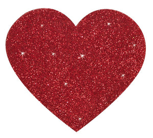 Rote Nippelsticker in Herzform - Hinreissend