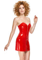 Rotes Lackkleid – Black Level - Hinreissend