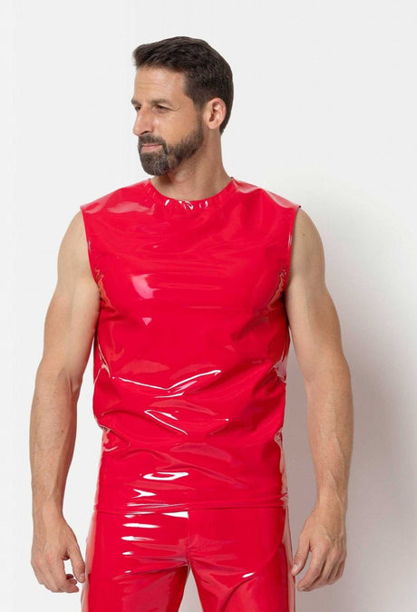 Rotes Stretchlack Shirt "Soren" – Patrice Catanzaro - Hinreissend