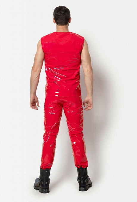 Rotes Stretchlack Shirt "Soren" – Patrice Catanzaro - Hinreissend