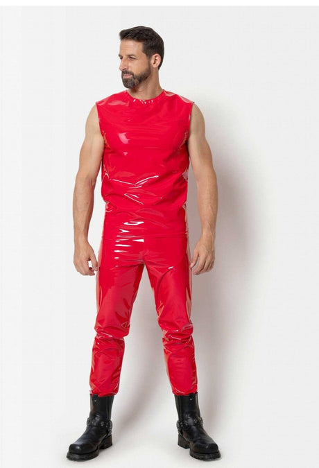 Rotes Stretchlack Shirt "Soren" – Patrice Catanzaro - Hinreissend