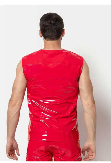 Rotes Stretchlack Shirt "Soren" – Patrice Catanzaro - Hinreissend