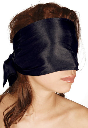 Satin - Bondageschal schwarz - Hinreissend