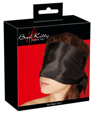Satin - Bondageschal schwarz - Hinreissend