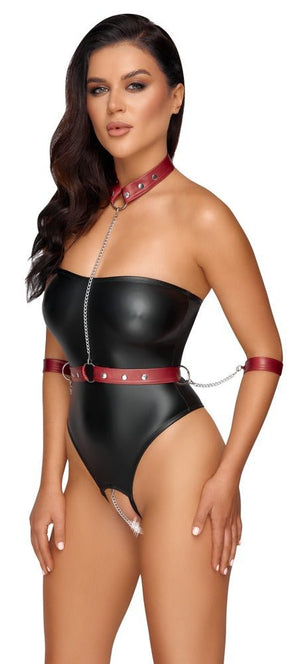 Schulterfreier Stringbody ouvert - Hinreissend