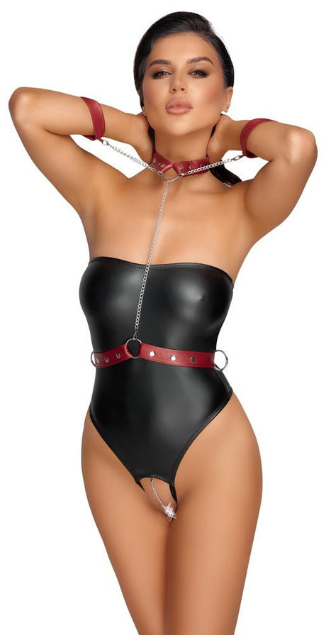 Schulterfreier Stringbody ouvert - Hinreissend