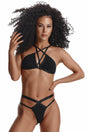 schwarzes BH String Set Casilda - Demoniq - Hinreissend