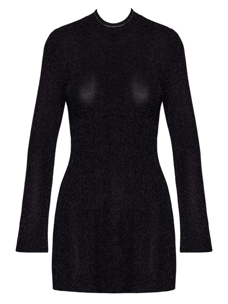 Schwarzes Glitzer - Minikleid – Noir Handmade - Hinreissend