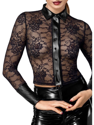 Spitzen Bluse - Noir Handmade - Hinreissend