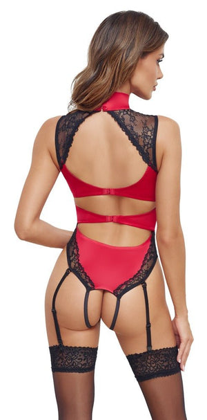 Straps - Body ouvert im edlen Material - Mix - Hinreissend