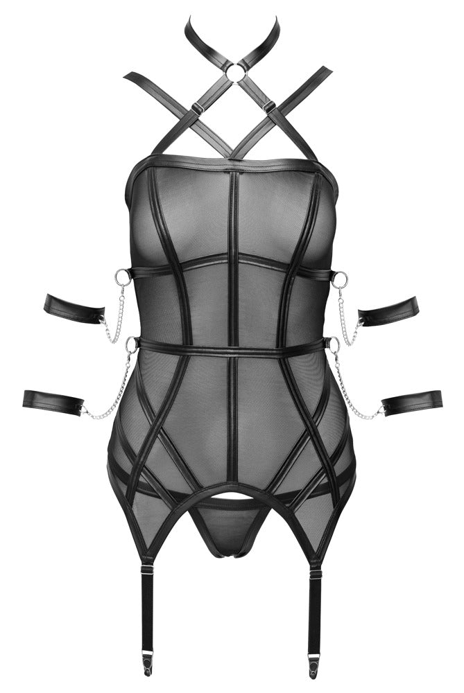 Strapshemd inklusive String plus 4 Fesseln - Hinreissend