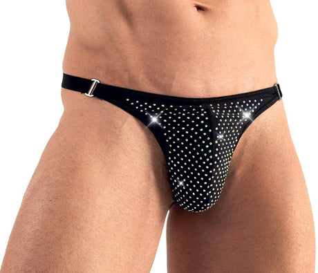 String mit Glitzer - Steinen besetztem Beutel - Hinreissend
