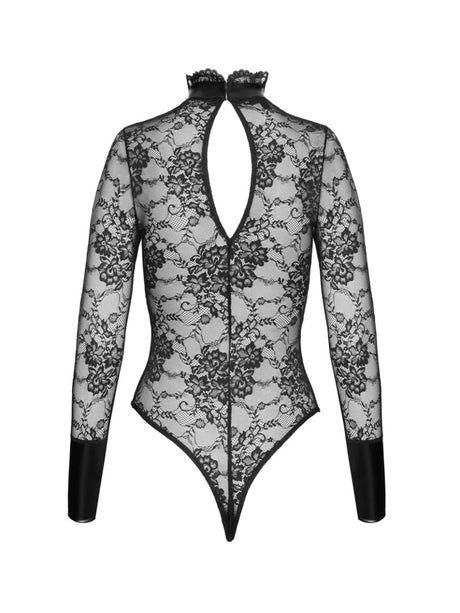 Stringbody ouvert – Noir Handmade - Hinreissend