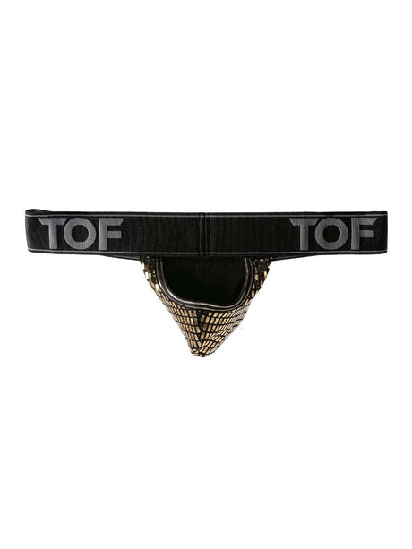 Stringloser Tanga Gold – TOF Paris - Hinreissend