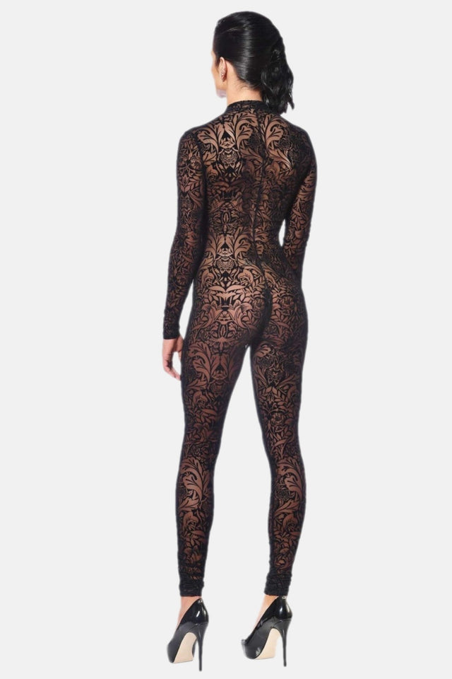 Patrice Catanzaro Mesh Catsuit - Tattoo