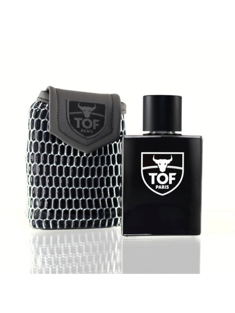Parfum TOF Paris Limited Edition – 100 ml Flakon Vorderansicht zusammen mit Tasche