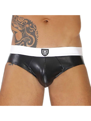 
TOF Paris Fetish Brief Black n White Vorderansicht Zoom
 