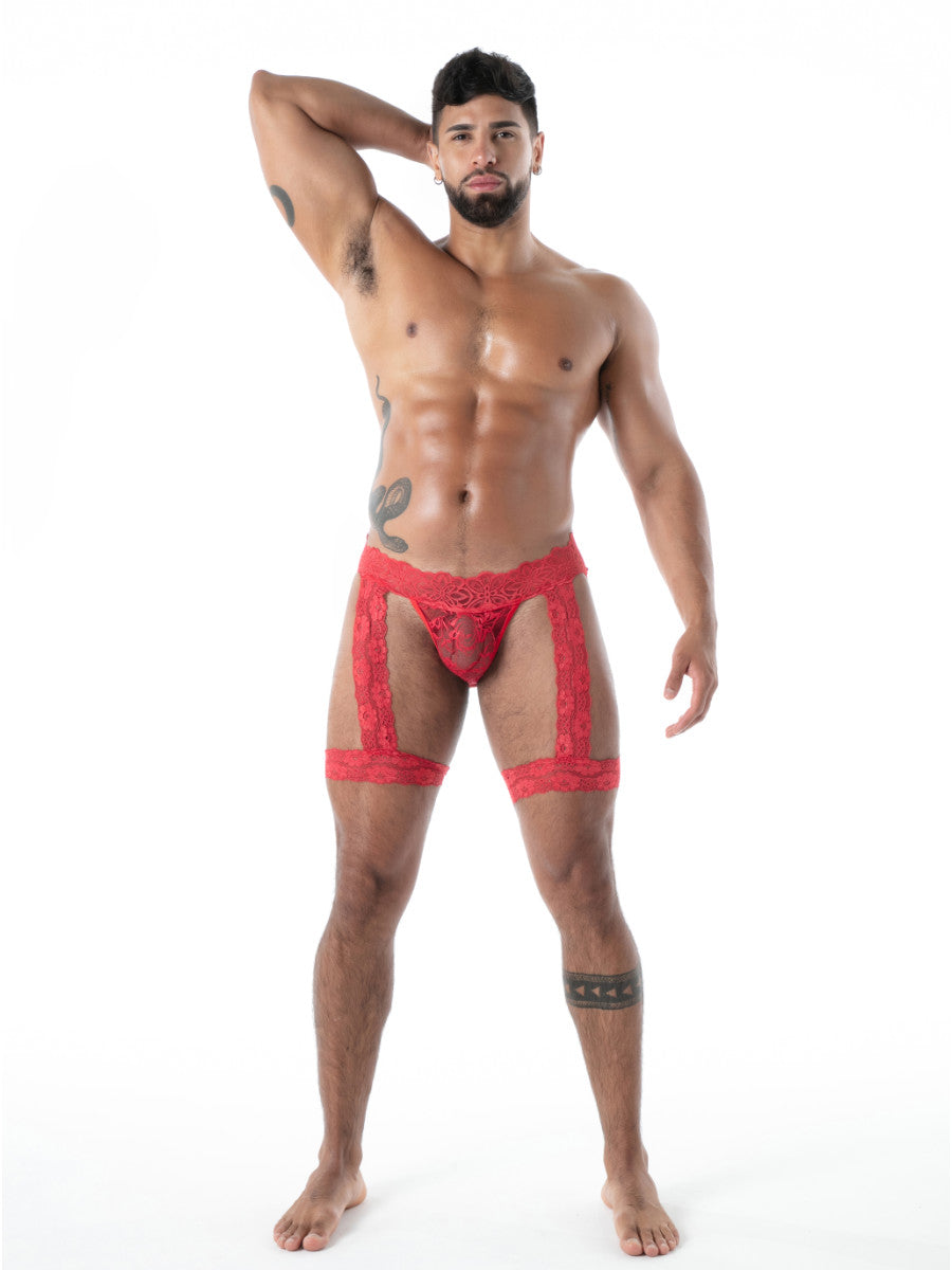 FLUID Spitzen Jock Chaps rot – TOF Paris