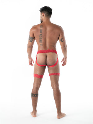 FLUID Spitzen Jock Chaps rot – TOF Paris