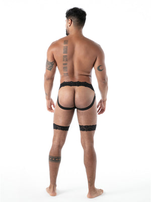 FLUID Spitzen Jock Chaps schwarz – TOF Paris