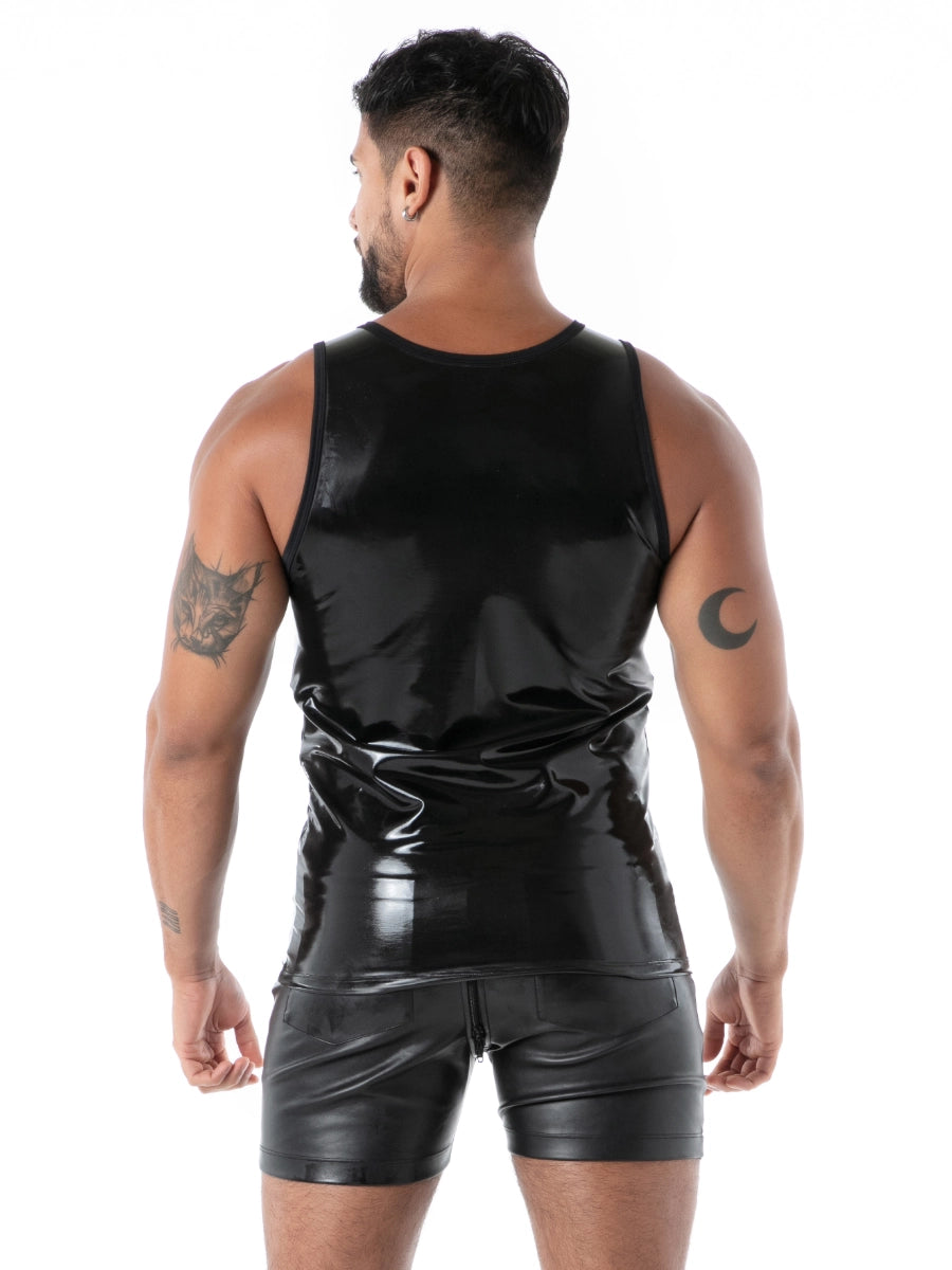 Datex-Tanktop Schwarz – TOF Paris