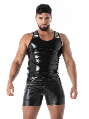 Datex-Tanktop Schwarz – TOF Paris