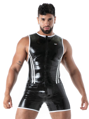 Datex-Body mit Reissverschluss Schwarz – TOF Paris