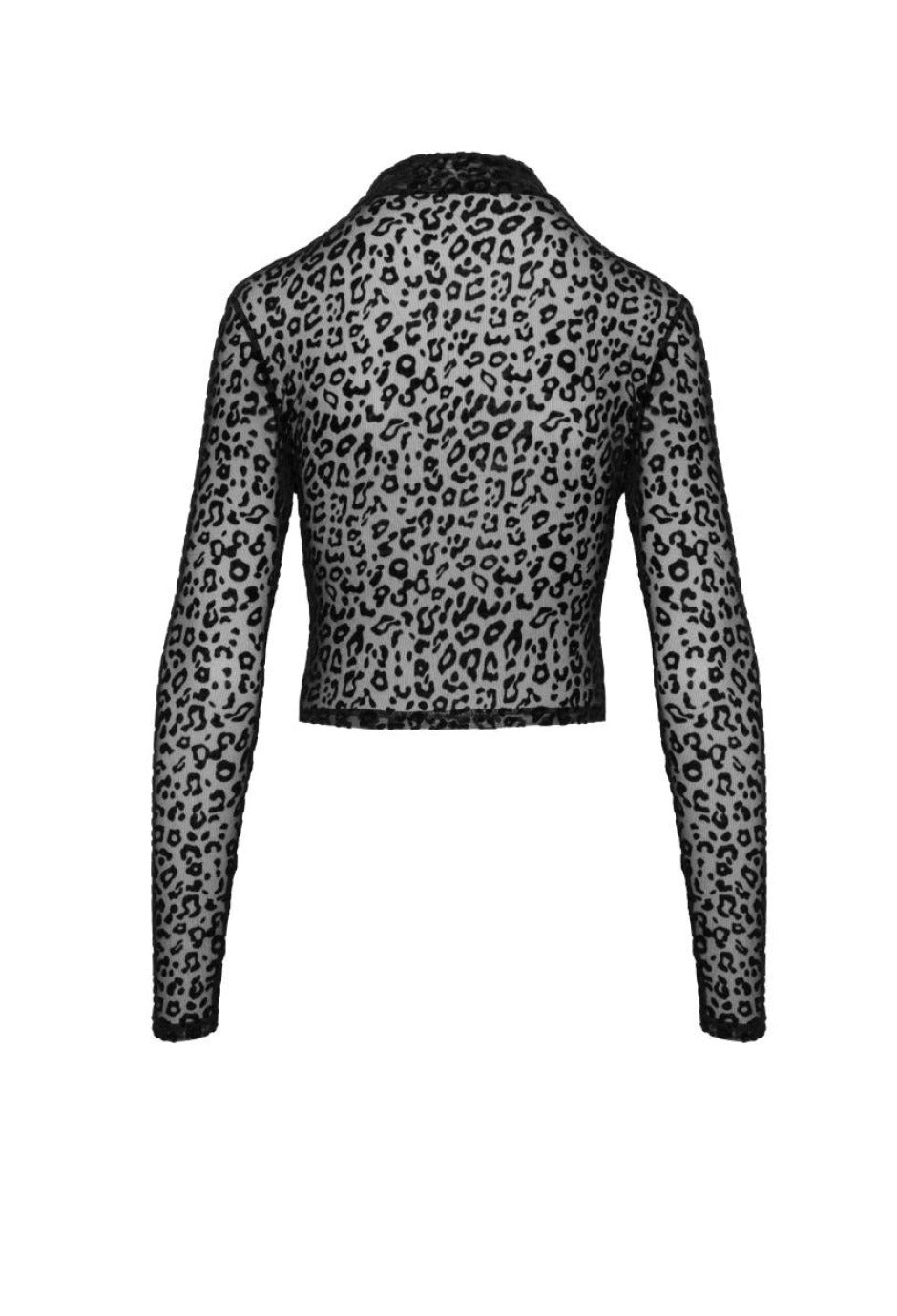 Top aus Leopardenmuster mit langen Ärmeln | Noir Handmade - Hinreissend