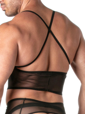 Transgressive Mesh Bustier Schwarz – TOF Paris - Hinreissend